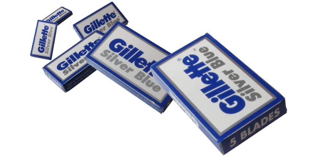 Gillette Silver Blue Double Edge Klingen