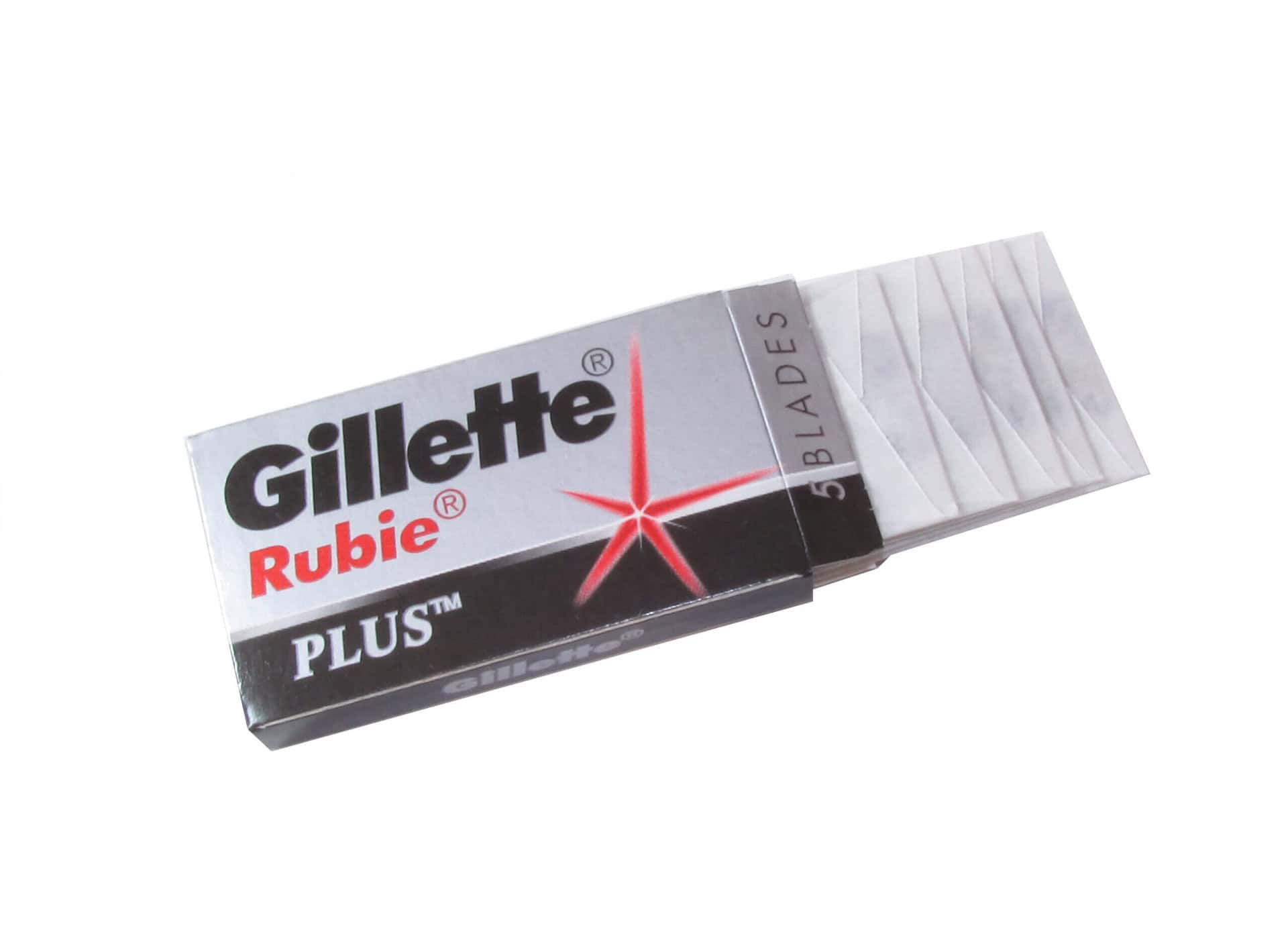 Gillette Rubie Platinum PLUS double edge razor blades - Razor Blades Club