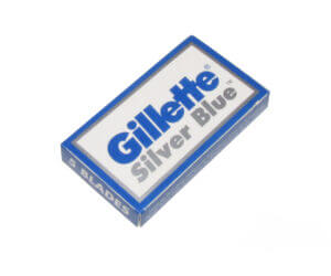 Gillette silver blue box and blades