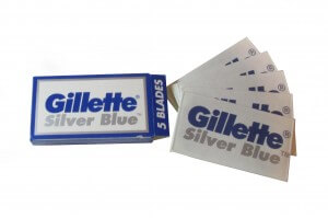 Gillette silver blue box and blades