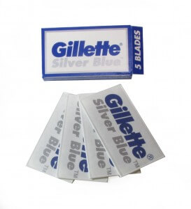 Gillette silver blue box and blades