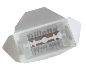 gillette silver blue blade opened