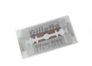 gillette silver blue razor