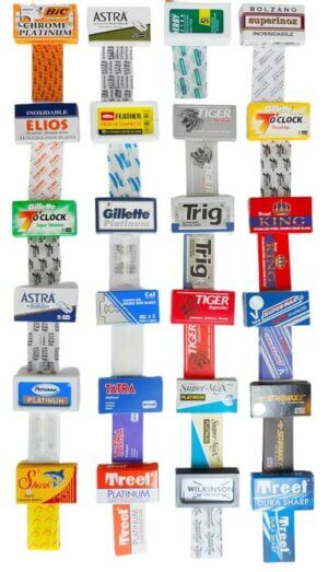 Wide Variety Razor Blades Sampler